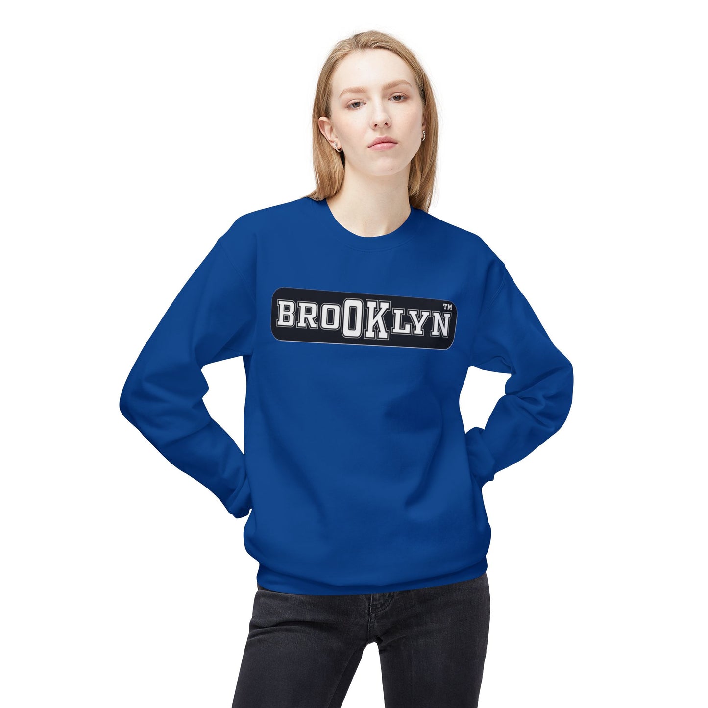 Ok Brooklyn Unisex Midweight Softstyle Fleece Crewneck Sweatshirt
