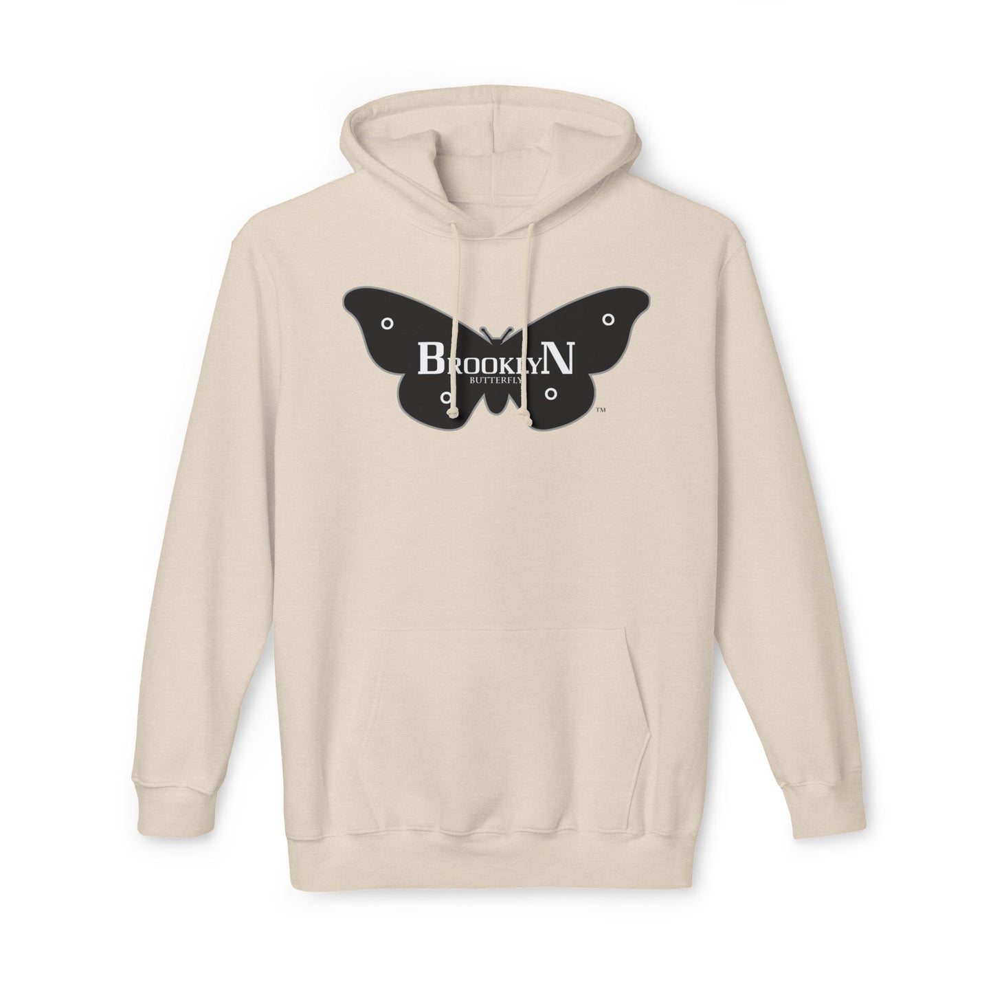 Brooklyn Butterfly Unisex Hooded Sweatshirt, Made in US