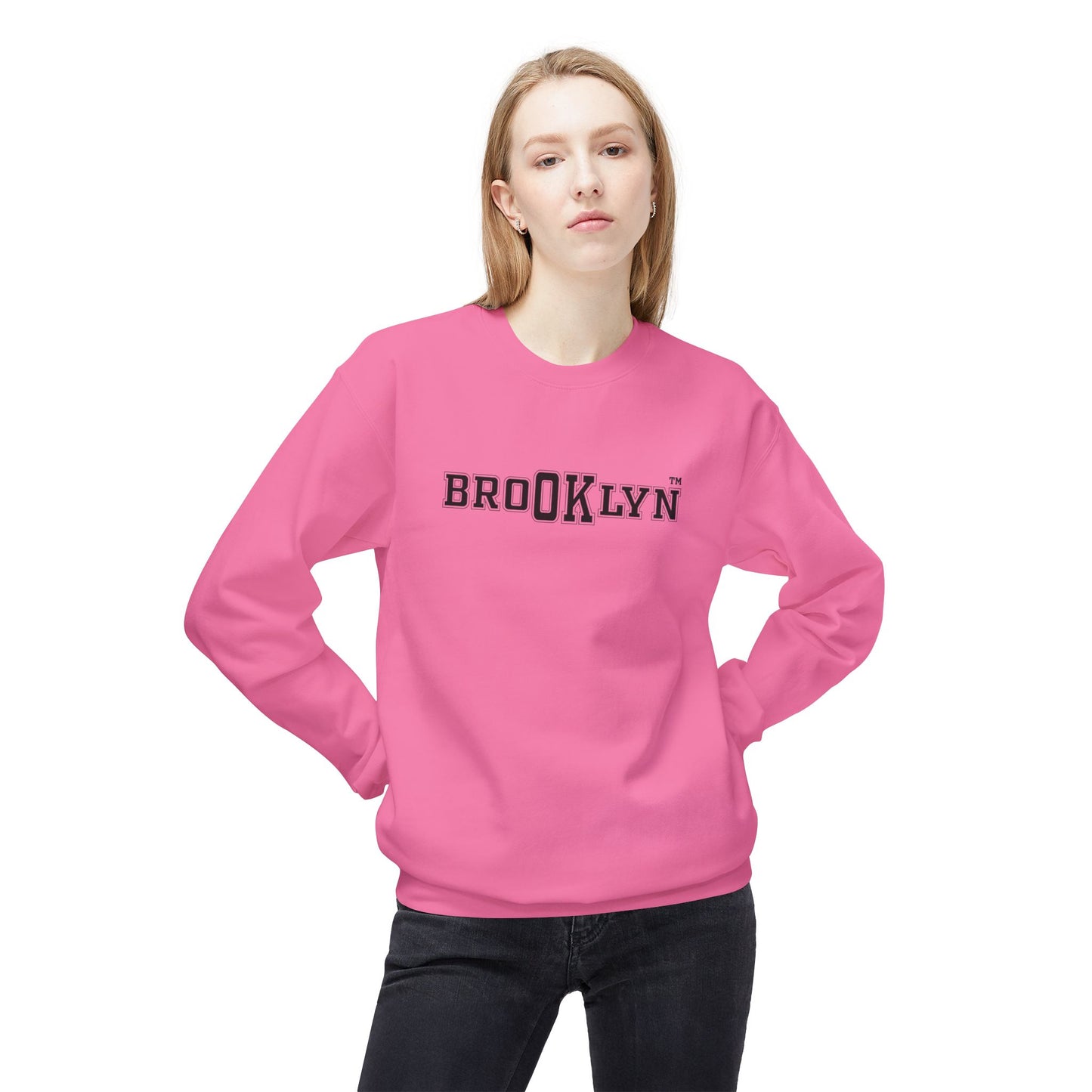 Ok Brooklyn's Unisex Midweight Softstyle Fleece Crewneck Sweatshirt