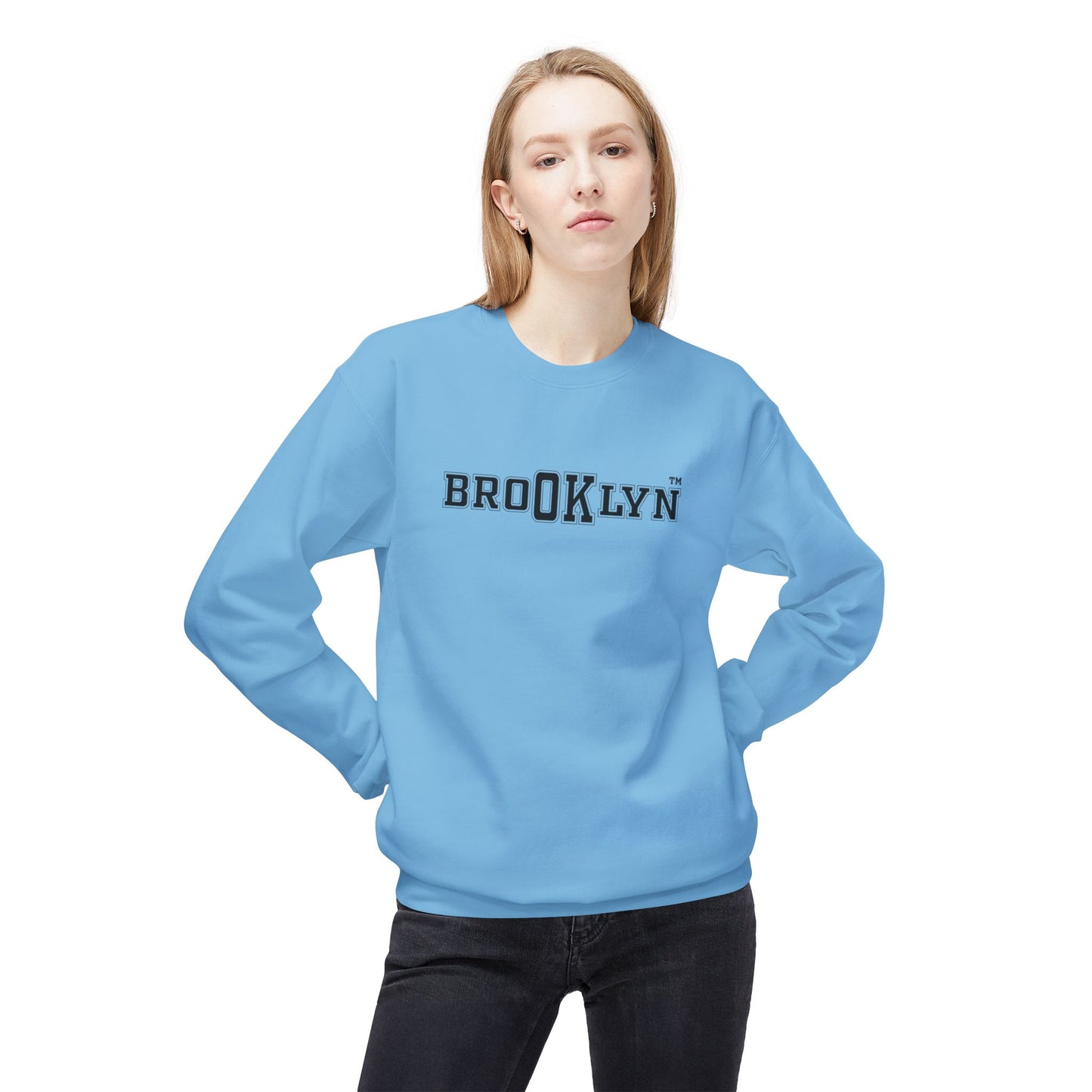 Ok Brooklyn's Unisex Midweight Softstyle Fleece Crewneck Sweatshirt