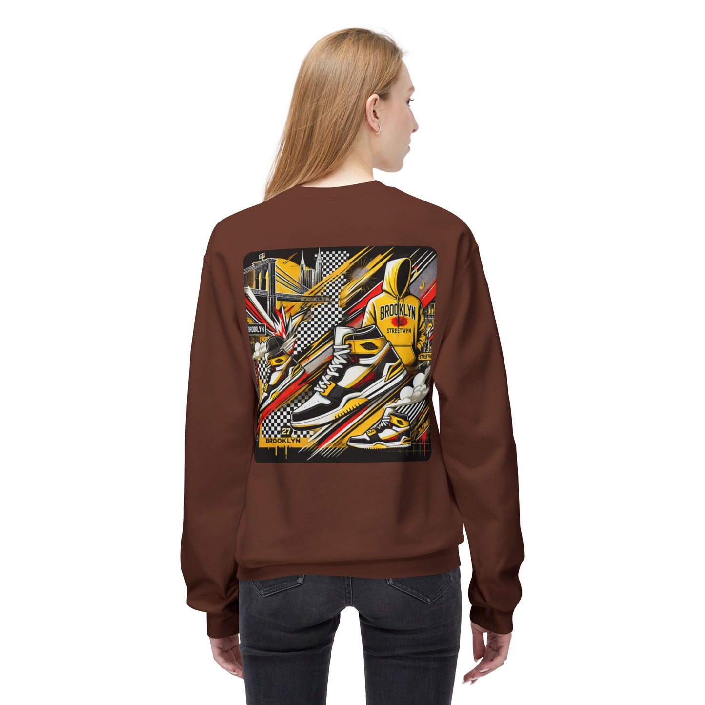 Ok Brooklyn Unisex Midweight Softstyle Fleece Crewneck Sweatshirt