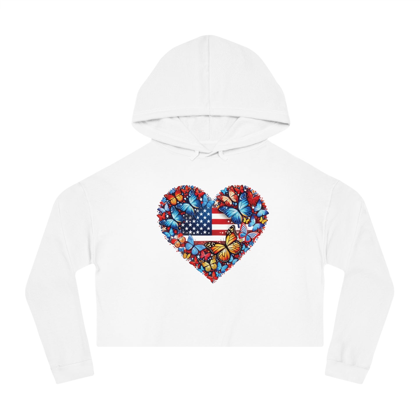 Women’s Cropped Butterfly's Heartland Hooded Sweatshirt