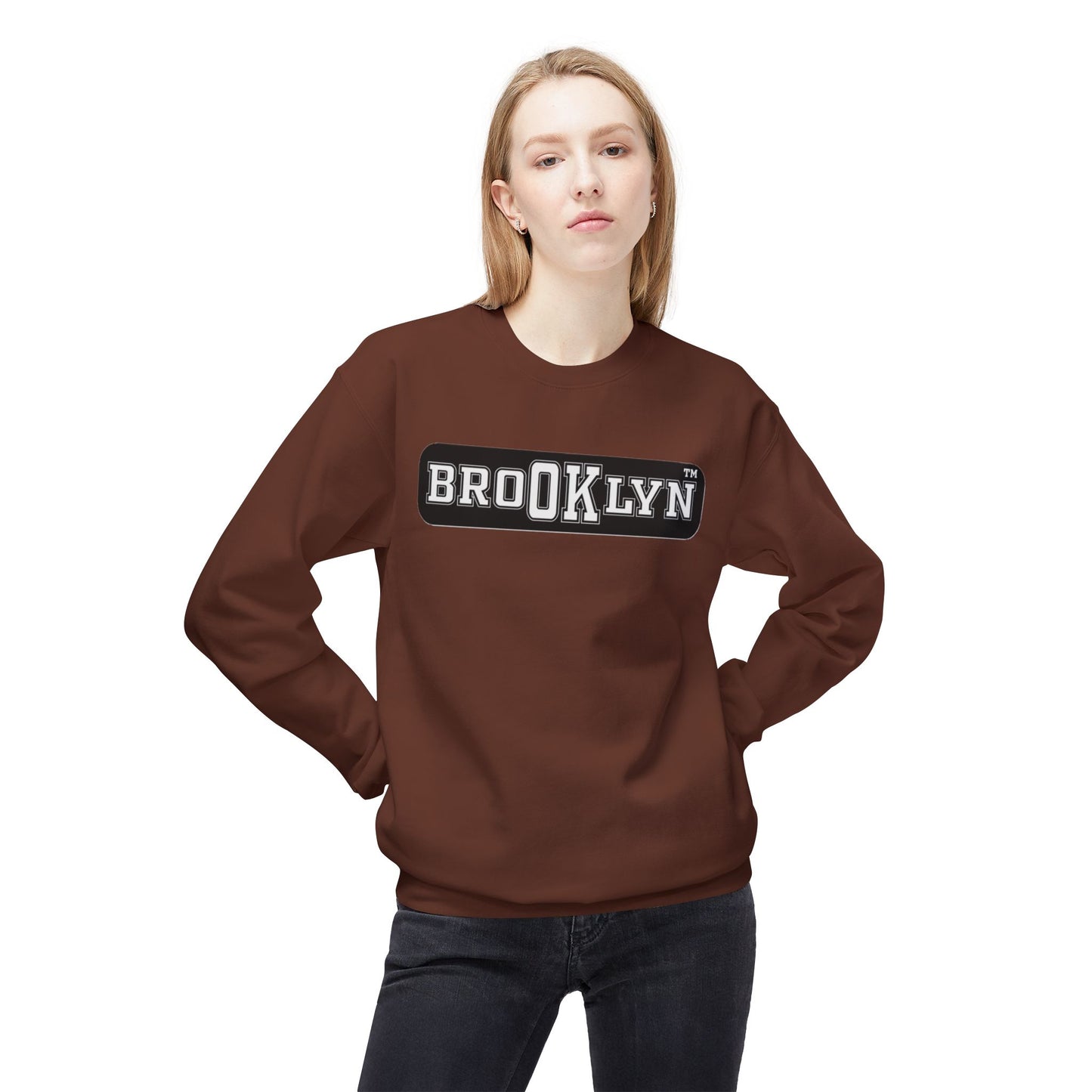 Ok Brooklyn Unisex Midweight Softstyle Fleece Crewneck Sweatshirt