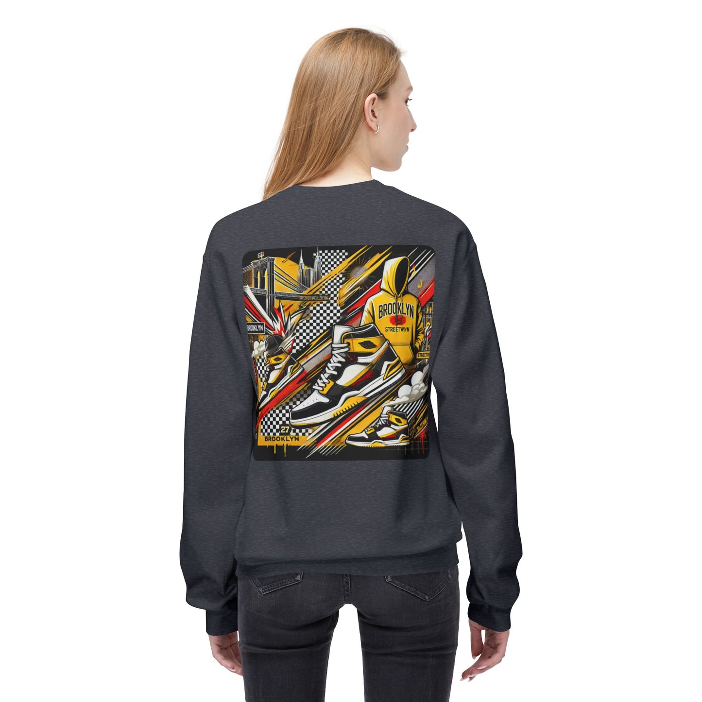 Ok Brooklyn Unisex Midweight Softstyle Fleece Crewneck Sweatshirt