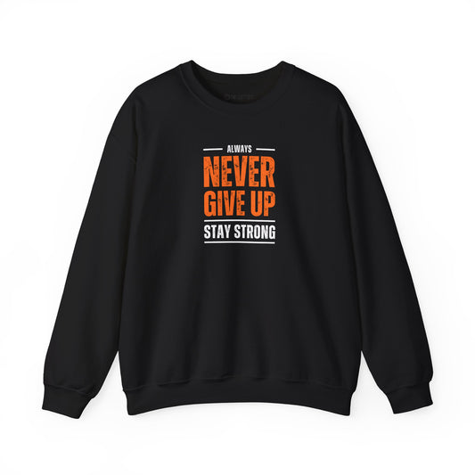 Begetter's Never give Up Unisex Heavy Blend™ Crewneck Sweatshirt
