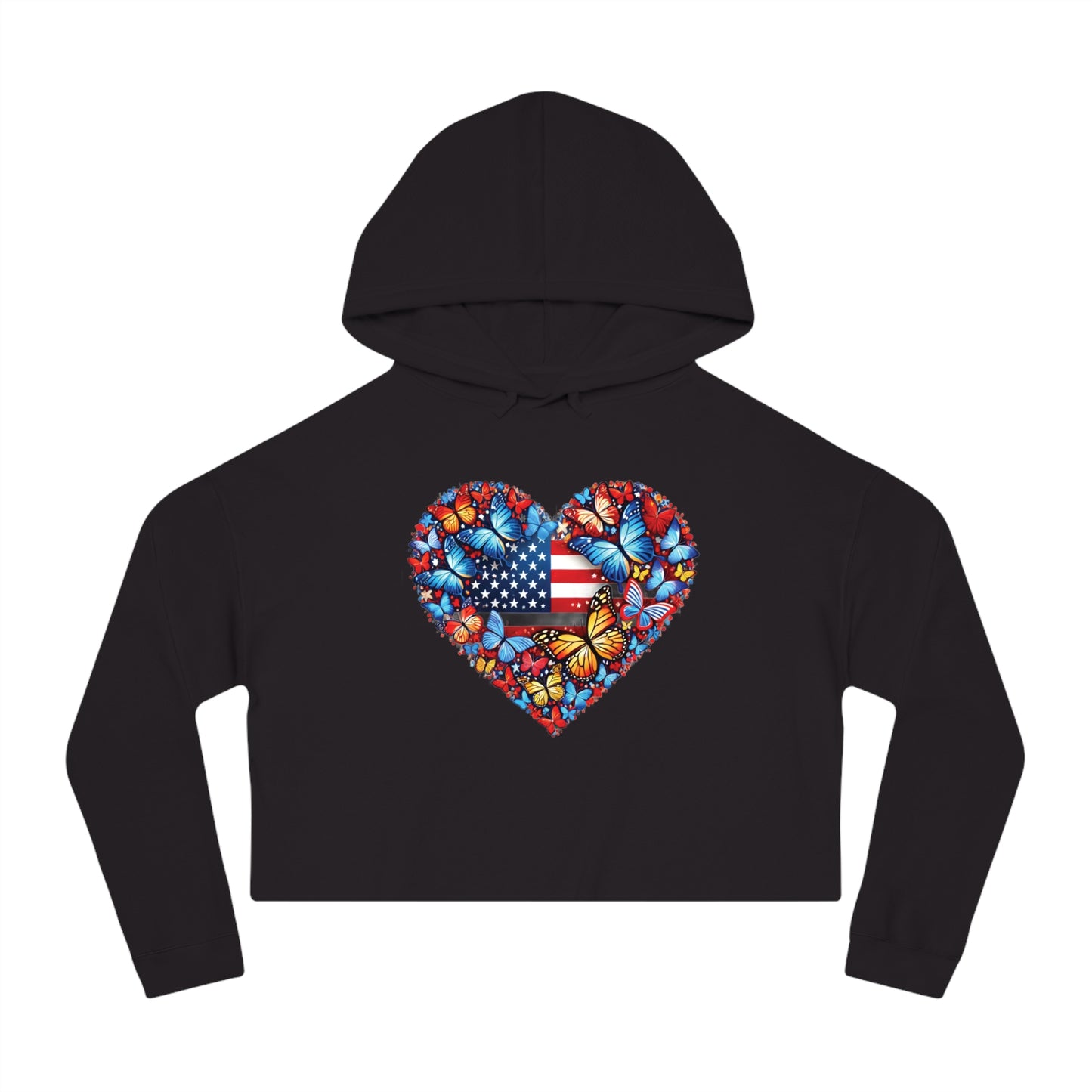 Women’s Cropped Butterfly's Heartland Hooded Sweatshirt