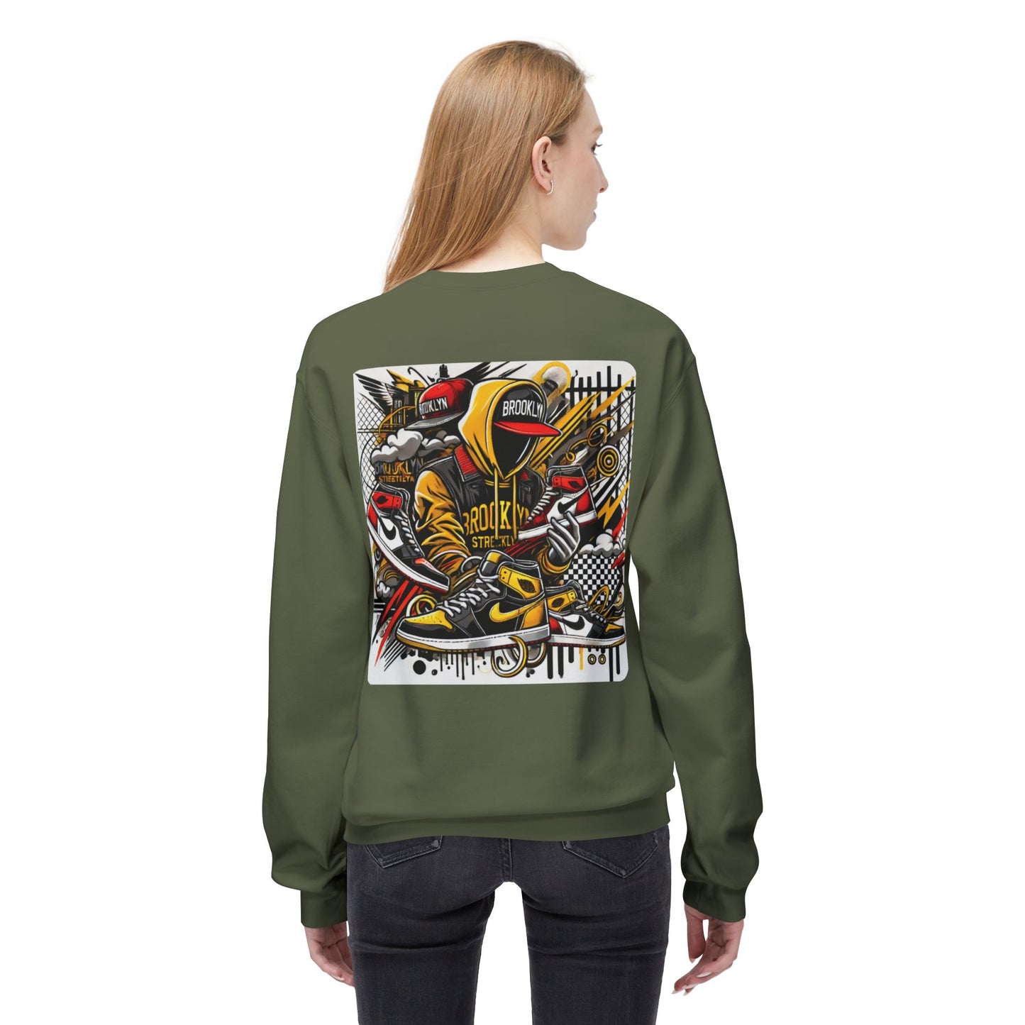 Ok Brooklyn's Unisex Midweight Softstyle Fleece Crewneck Sweatshirt