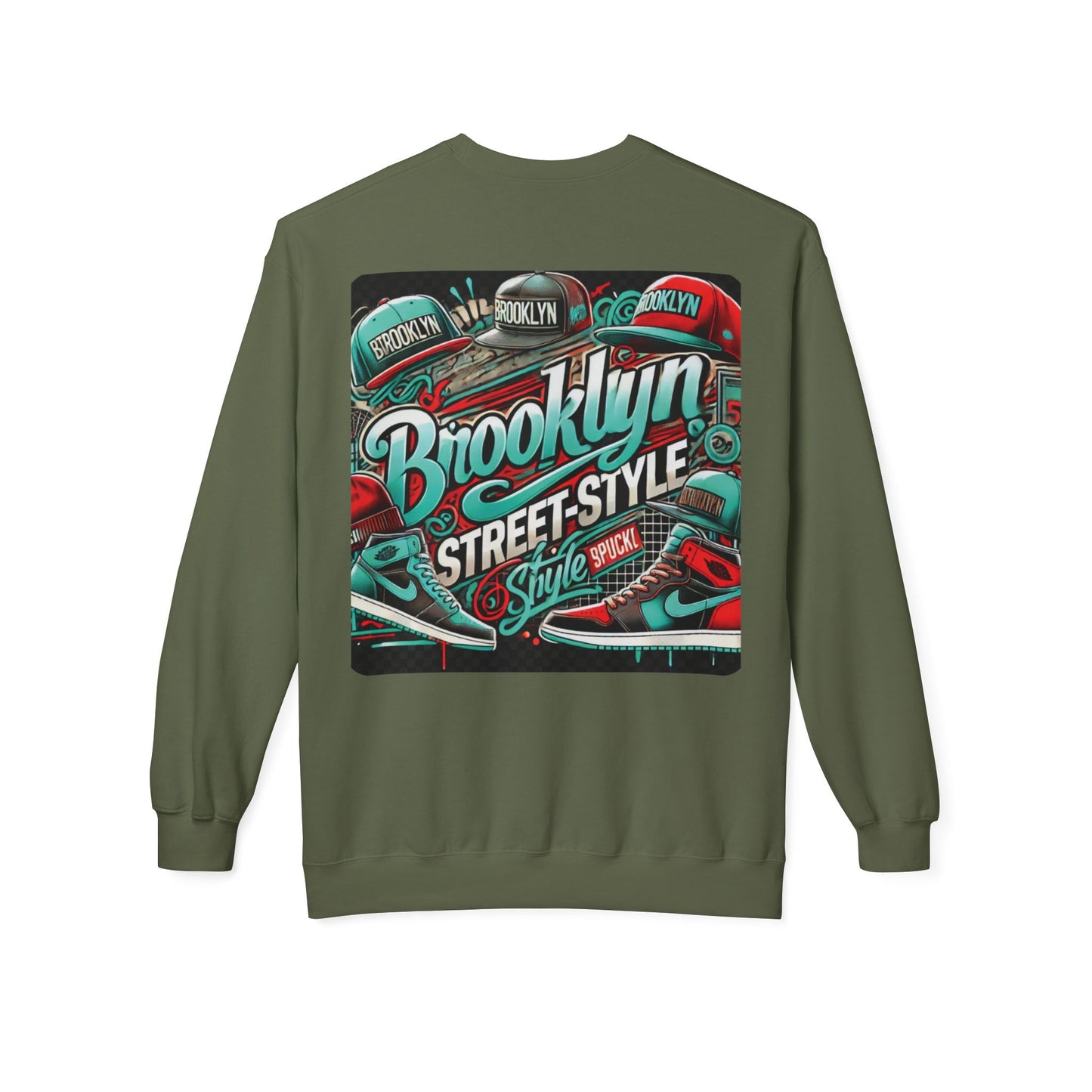 Ok Brooklyn's Unisex Midweight Softstyle Fleece Crewneck Sweatshirt