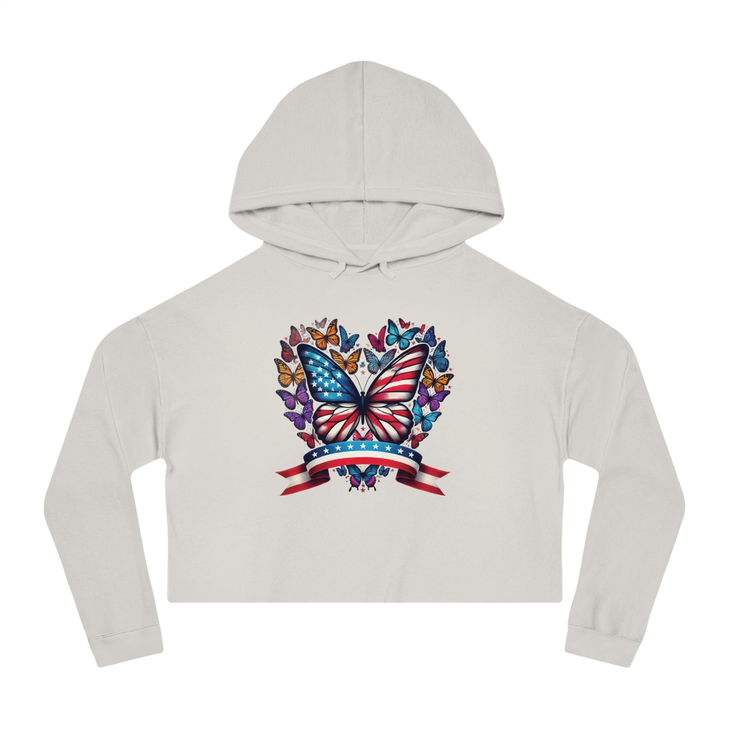 Women’s Cropped Butterfly's Heartland Hooded Sweatshirt