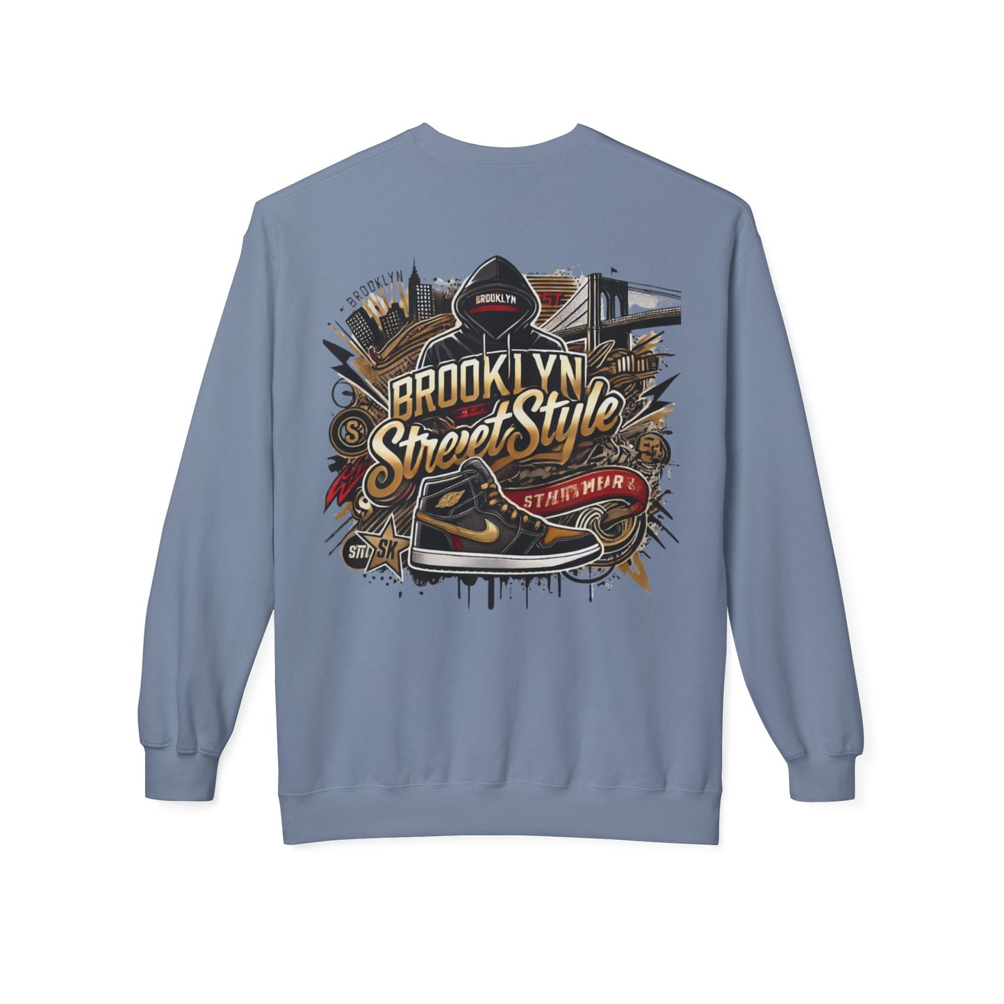 Ok Brooklyn's Unisex Midweight Softstyle Fleece Crewneck Sweatshirt