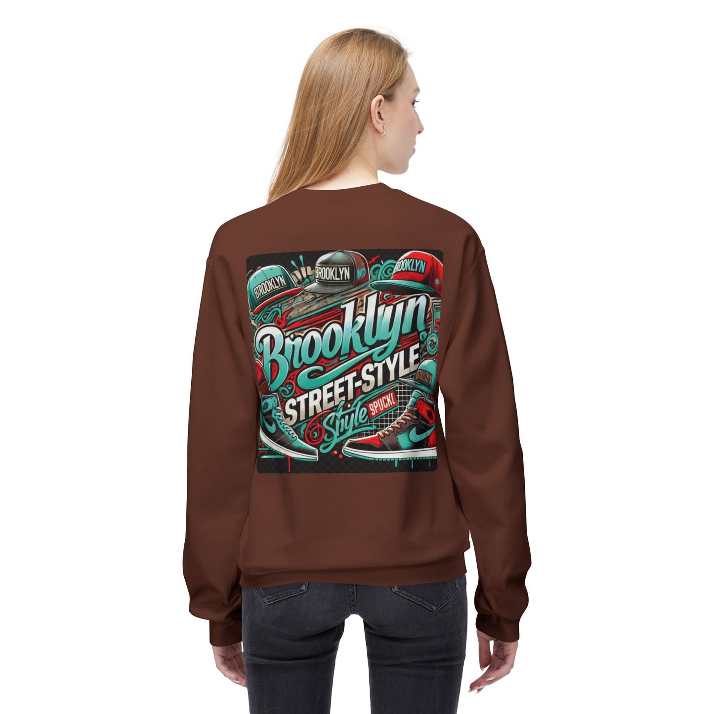 Ok Brooklyn's Unisex Midweight Softstyle Fleece Crewneck Sweatshirt