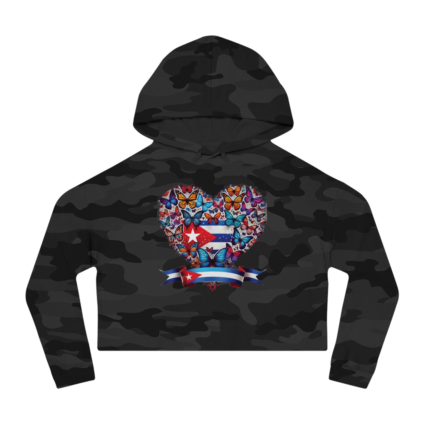Women’s Cropped Butterfly's Heartland Hooded Sweatshirt