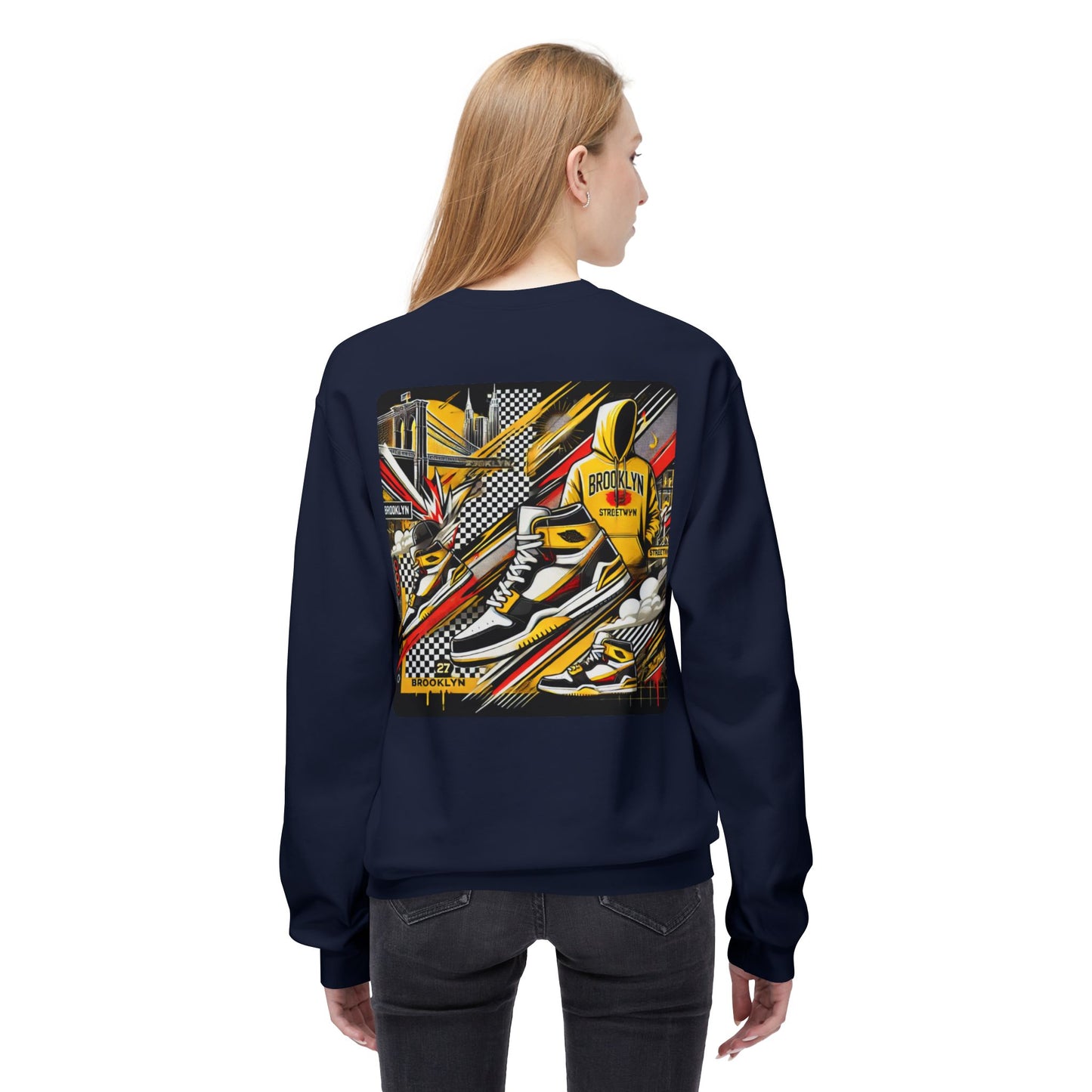 Ok Brooklyn Unisex Midweight Softstyle Fleece Crewneck Sweatshirt