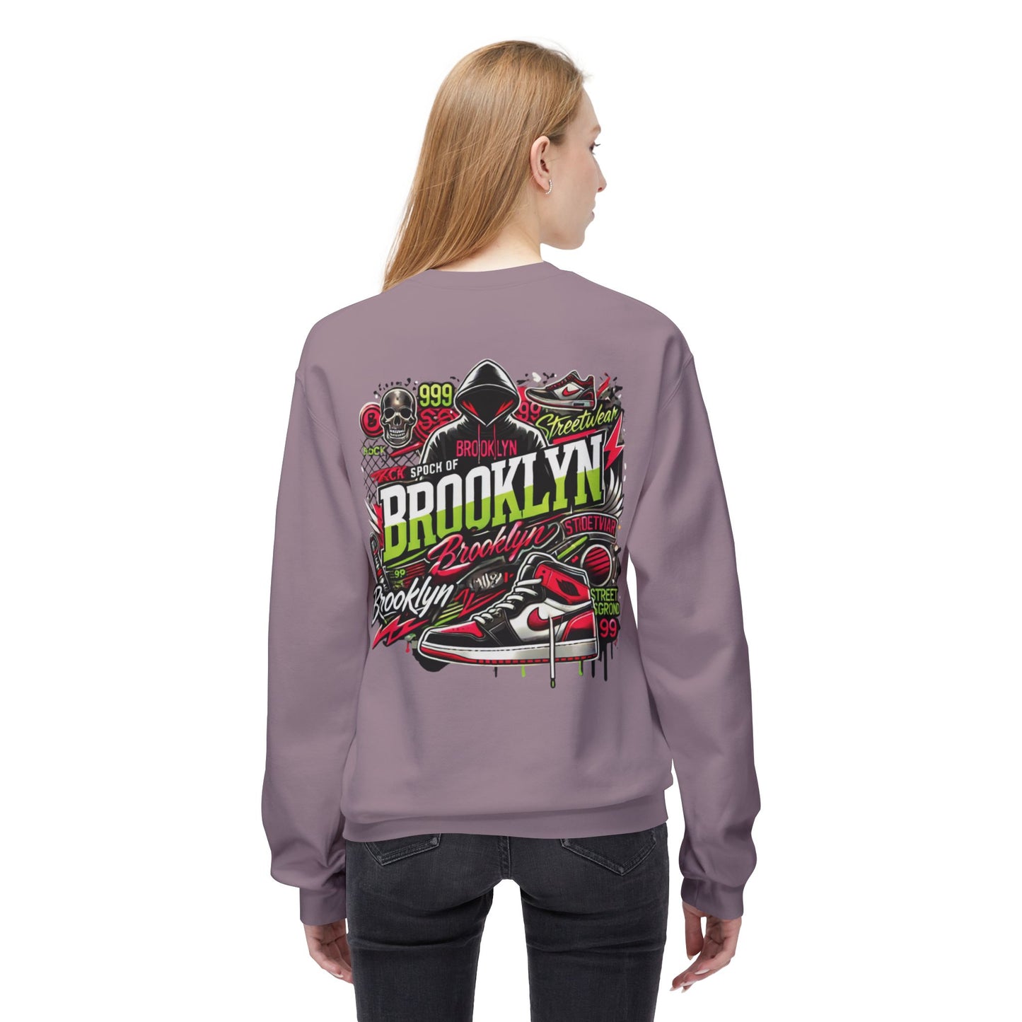 Ok Brooklyn's Unisex Midweight Softstyle Fleece Crewneck Sweatshirt