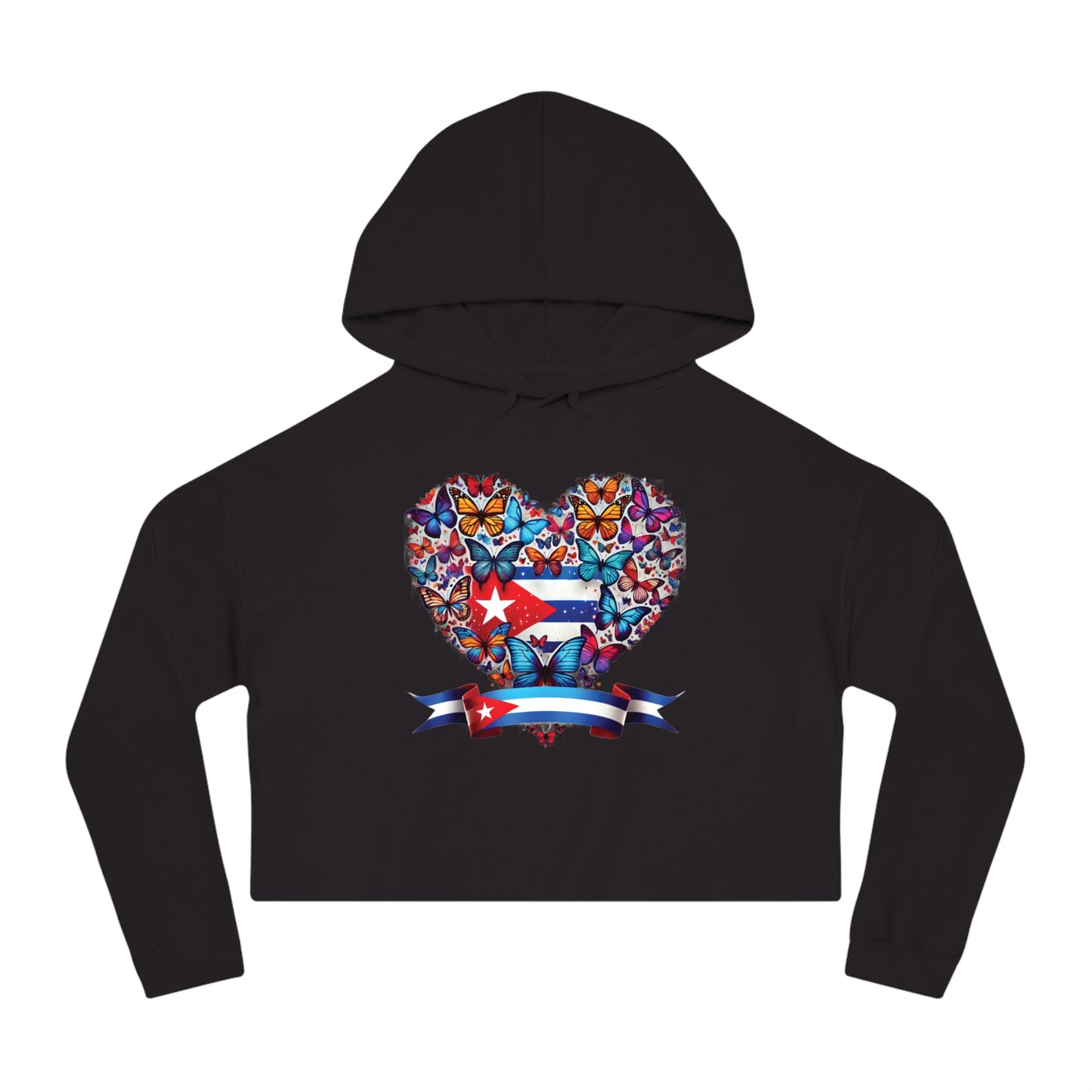 Women’s Cropped Butterfly's Heartland Hooded Sweatshirt
