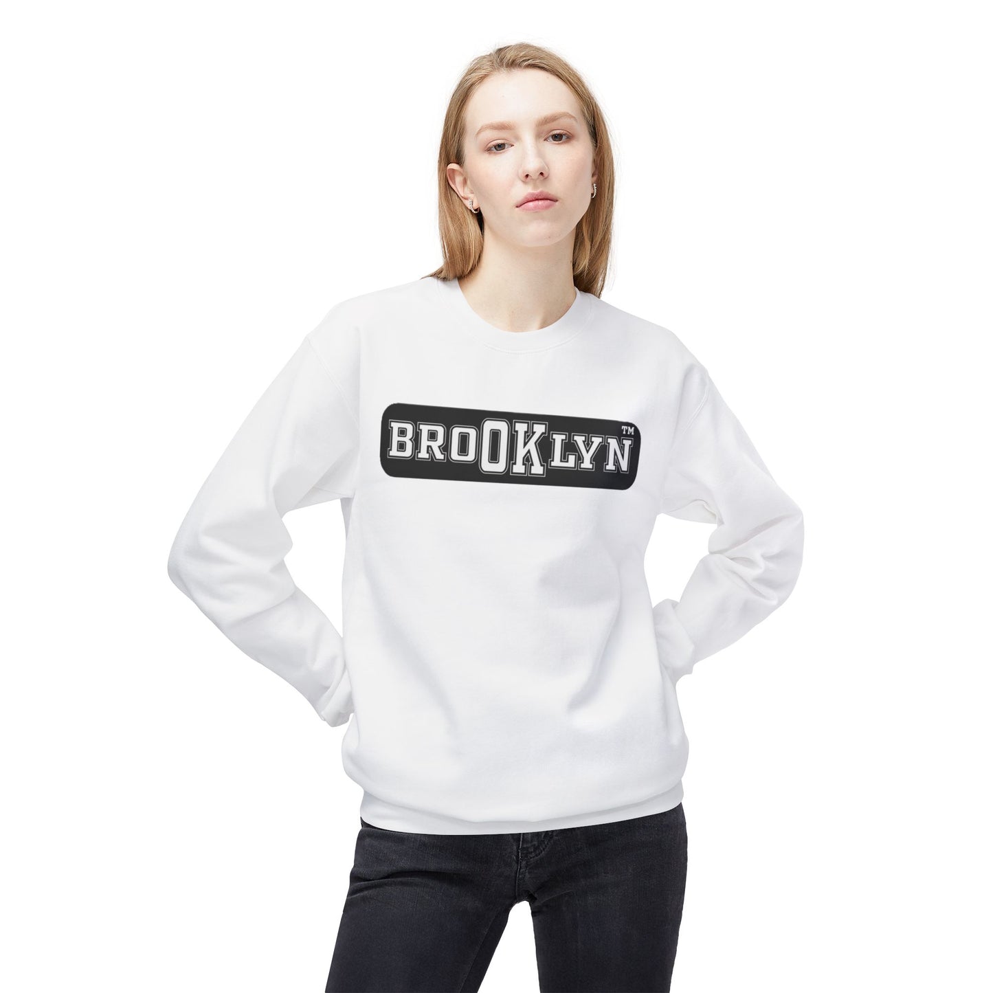 Ok Brooklyn Unisex Midweight Softstyle Fleece Crewneck Sweatshirt