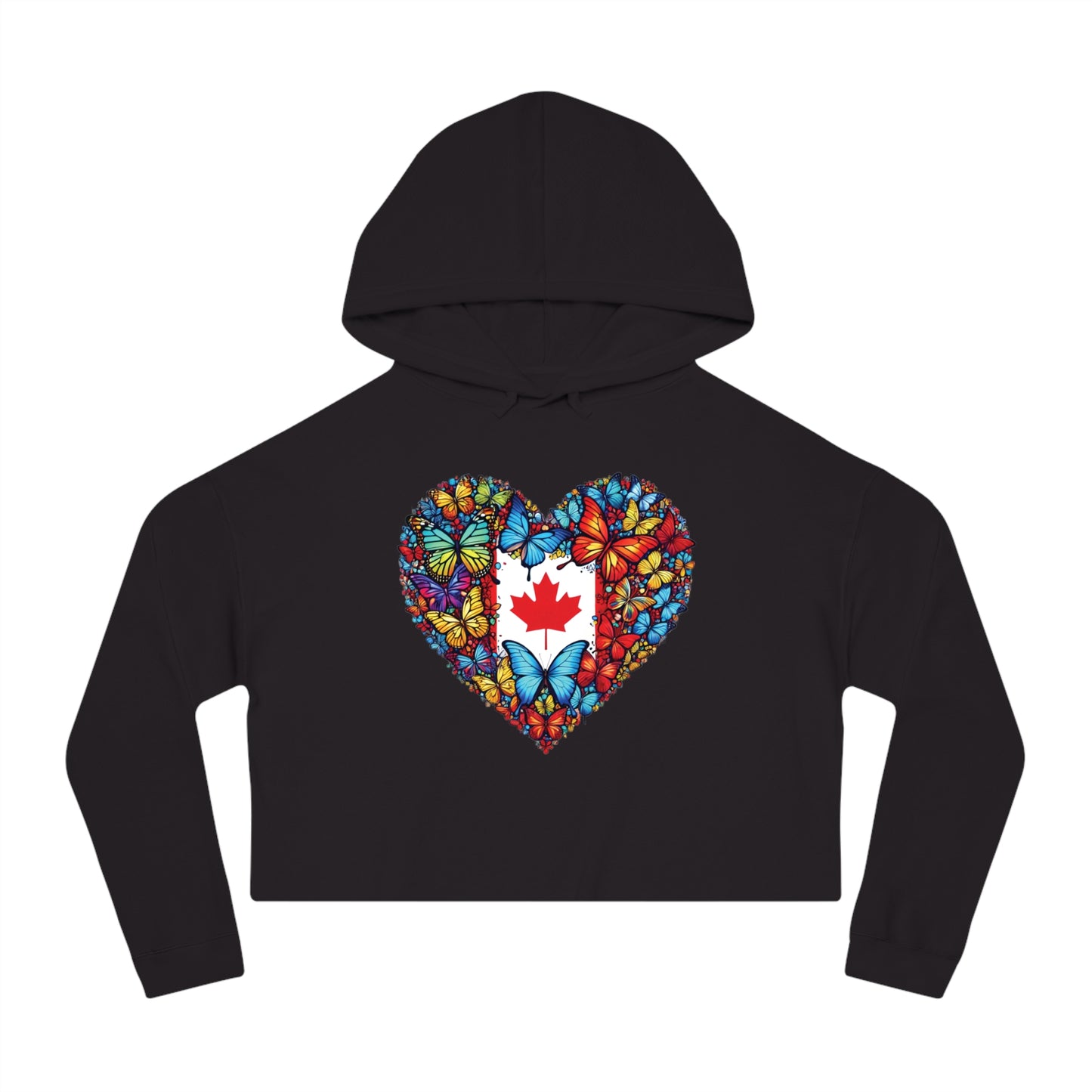 Women’s Cropped Butterfly's Heartland Hooded Sweatshirt