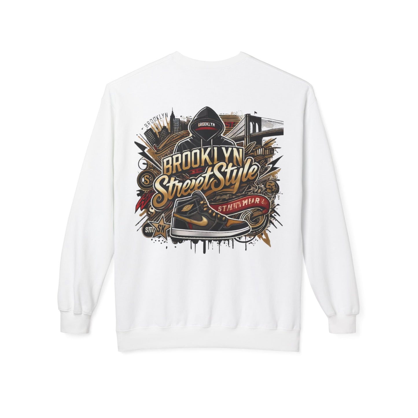 Ok Brooklyn's Unisex Midweight Softstyle Fleece Crewneck Sweatshirt