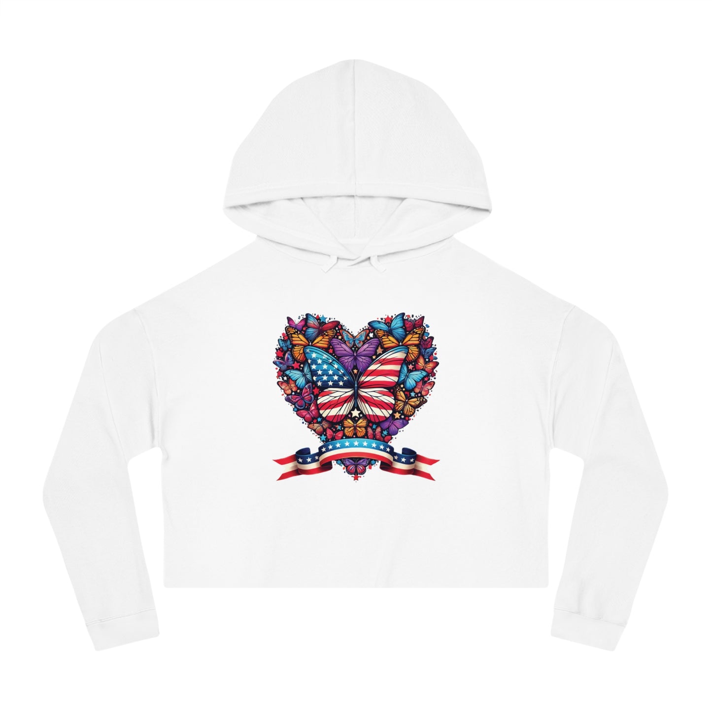 Women’s Cropped Butterfly's Heartland Hooded Sweatshirt