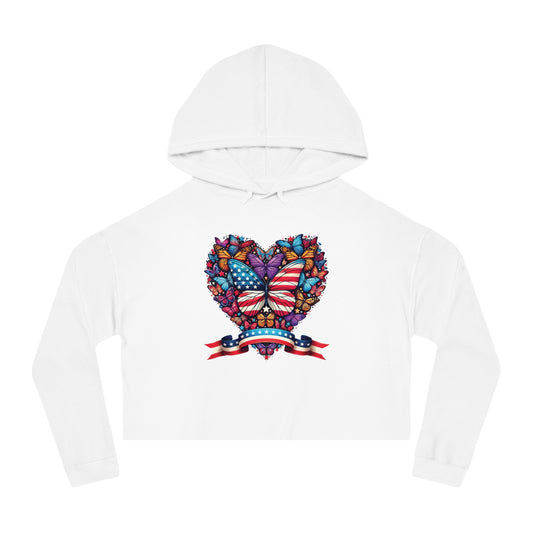 Women’s Cropped Butterfly's Heartland Hooded Sweatshirt