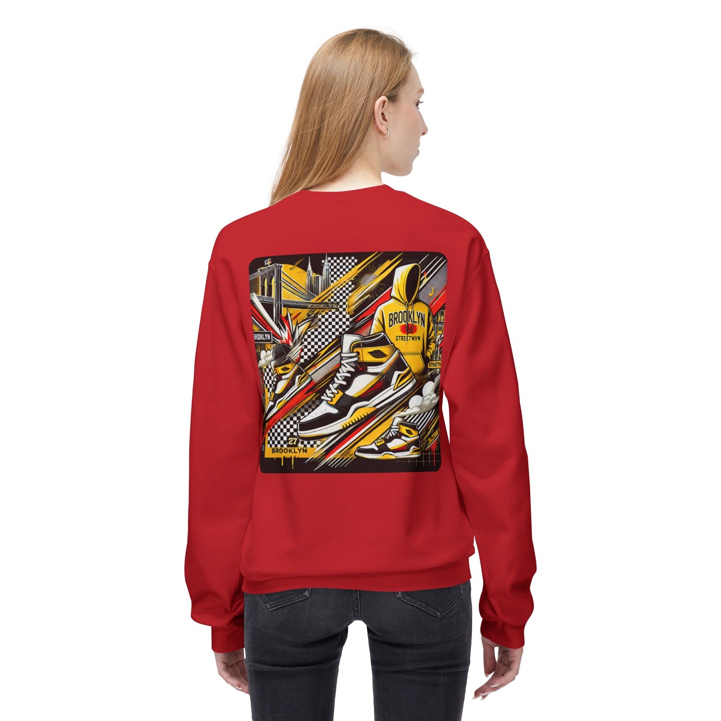 Ok Brooklyn Unisex Midweight Softstyle Fleece Crewneck Sweatshirt