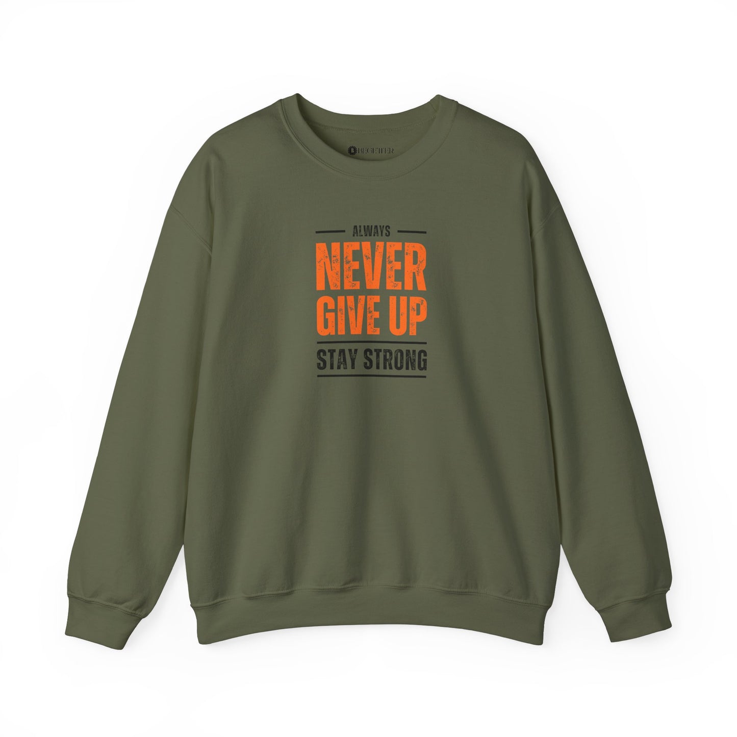 Begetter's Never give Up Unisex Heavy Blend™ Crewneck Sweatshirt
