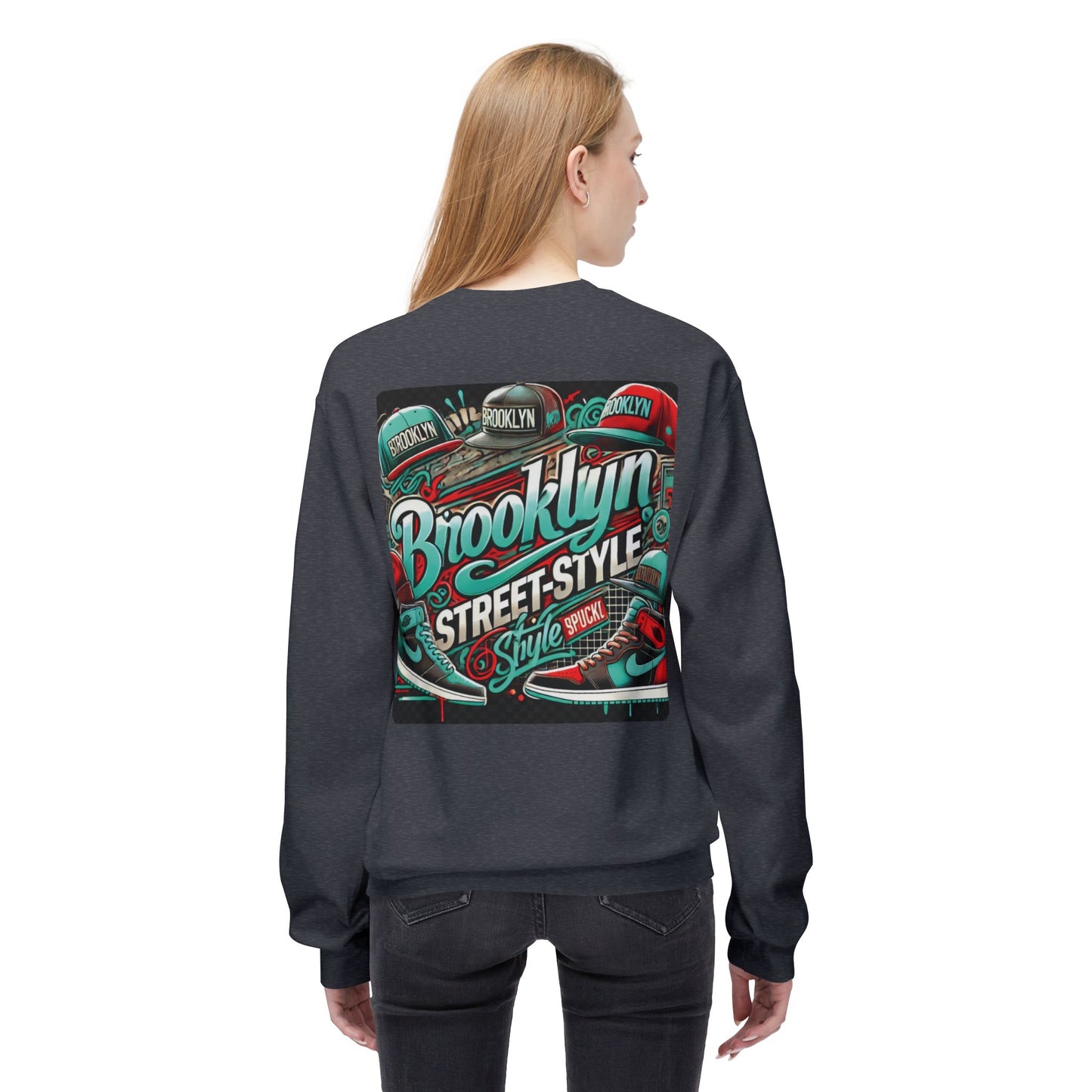 Ok Brooklyn's Unisex Midweight Softstyle Fleece Crewneck Sweatshirt