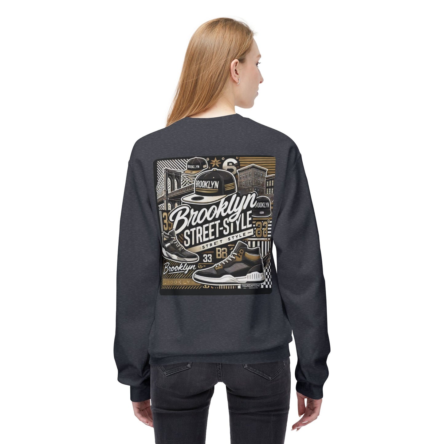 Ok Brooklyn's Unisex Midweight Softstyle Fleece Crewneck Sweatshirt