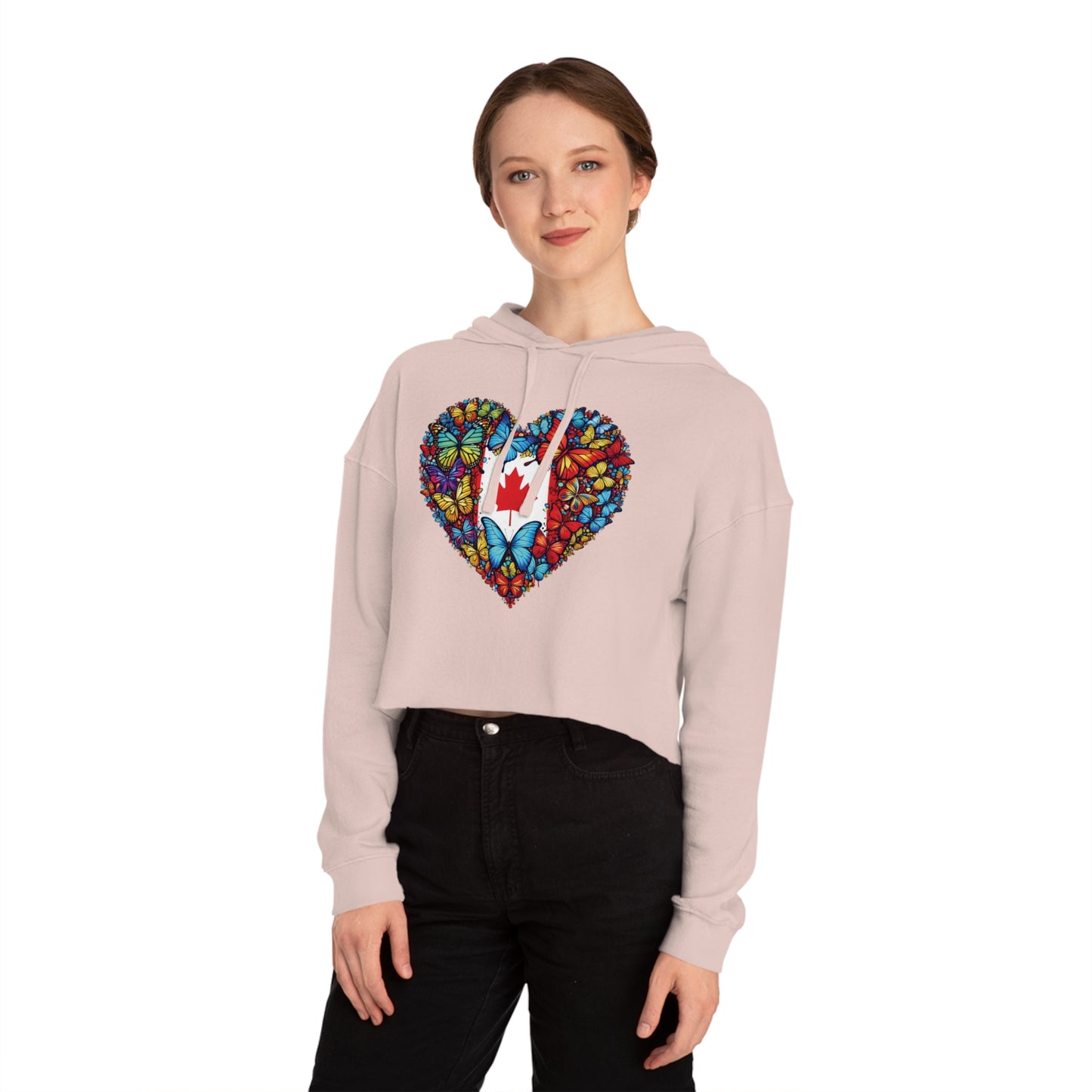 Women’s Cropped Butterfly's Heartland Hooded Sweatshirt
