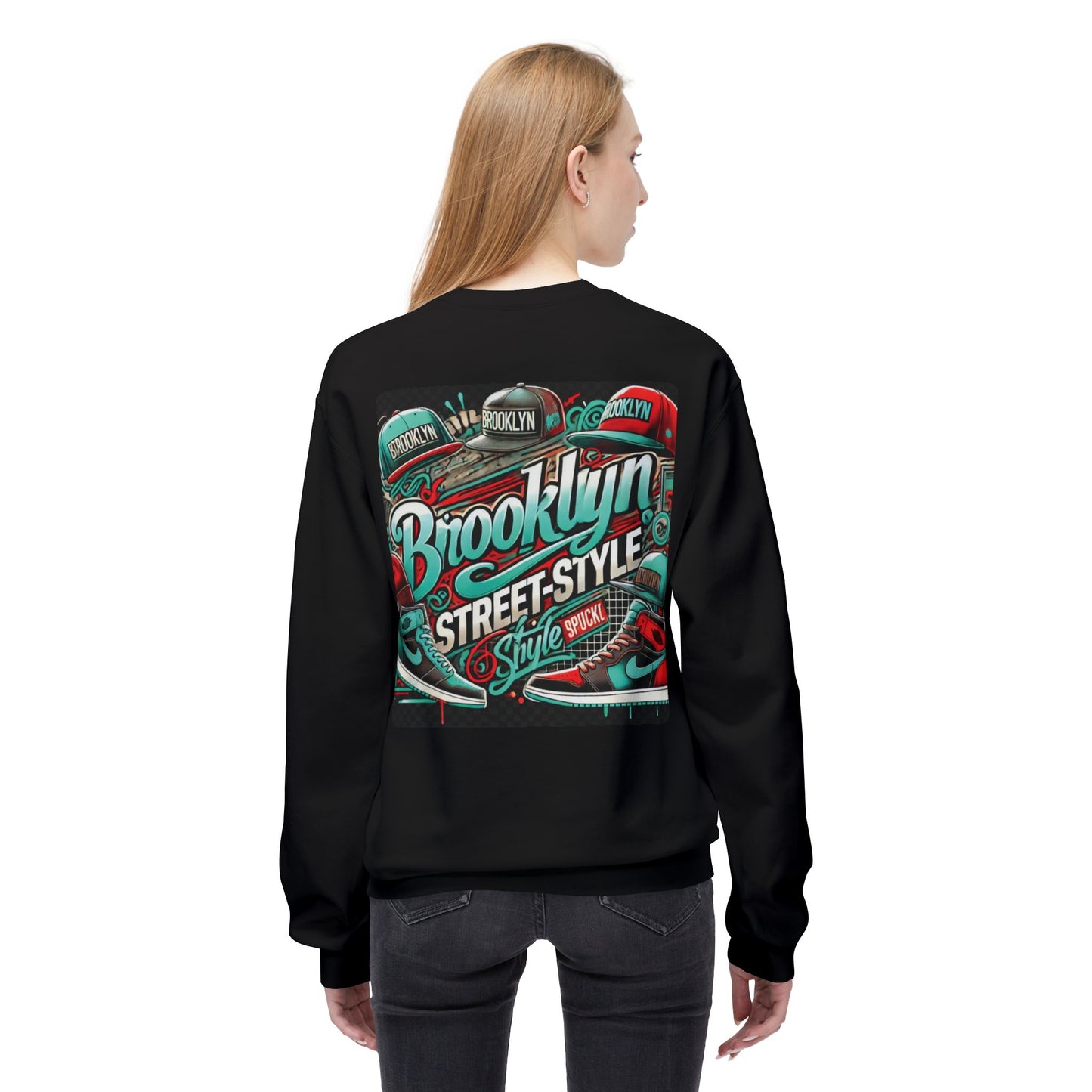Ok Brooklyn's Unisex Midweight Softstyle Fleece Crewneck Sweatshirt