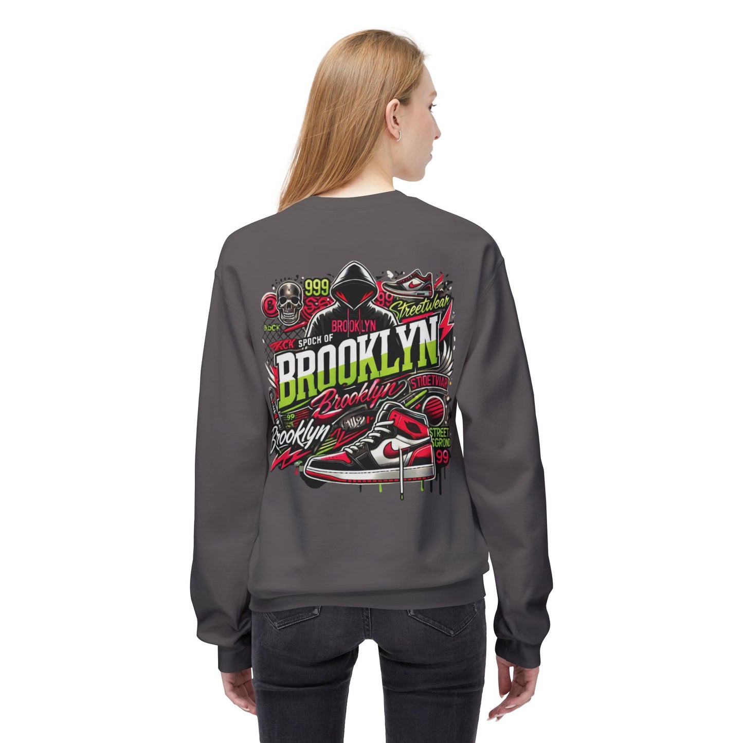 Ok Brooklyn's Unisex Midweight Softstyle Fleece Crewneck Sweatshirt