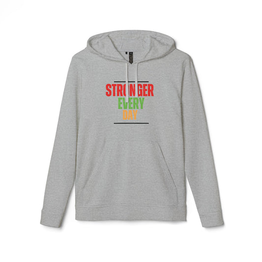 Begeter's Adidas Fleece Hoodie - Stronger Every Day Adidas Unisex