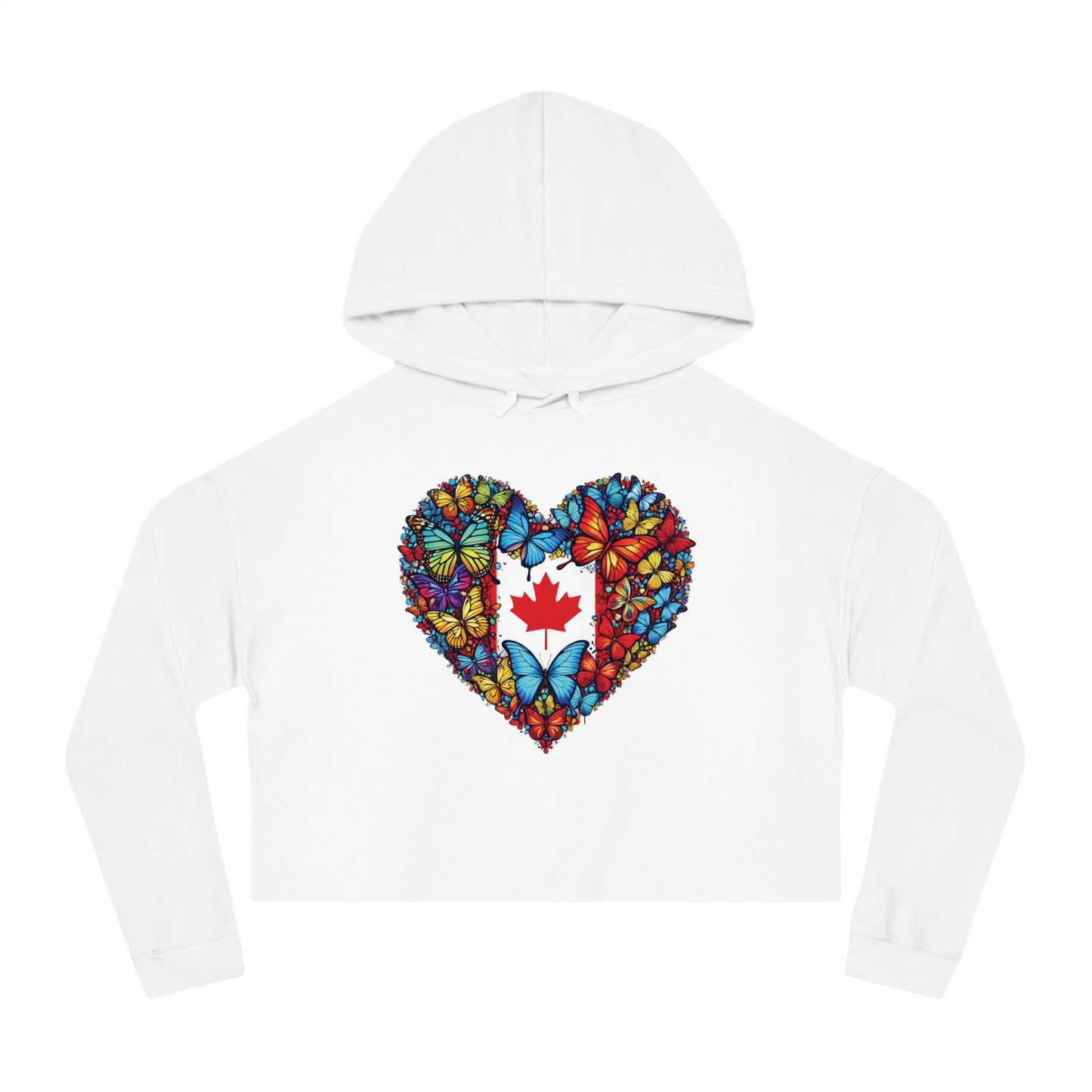 Women’s Cropped Butterfly's Heartland Hooded Sweatshirt