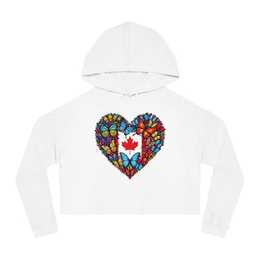 Women’s Cropped Butterfly's Heartland Hooded Sweatshirt