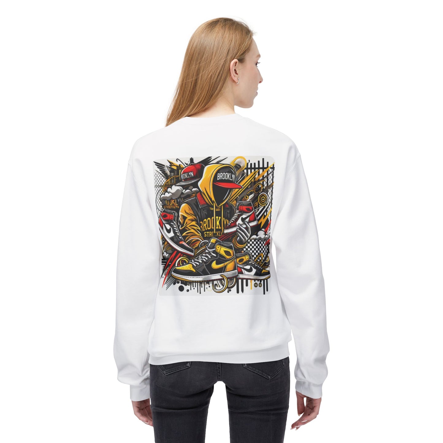 Ok Brooklyn's Unisex Midweight Softstyle Fleece Crewneck Sweatshirt