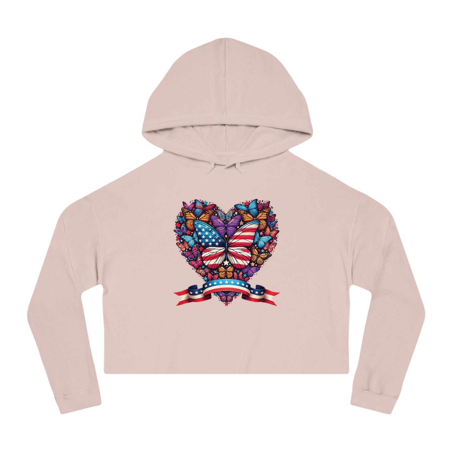 Women’s Cropped Butterfly's Heartland Hooded Sweatshirt