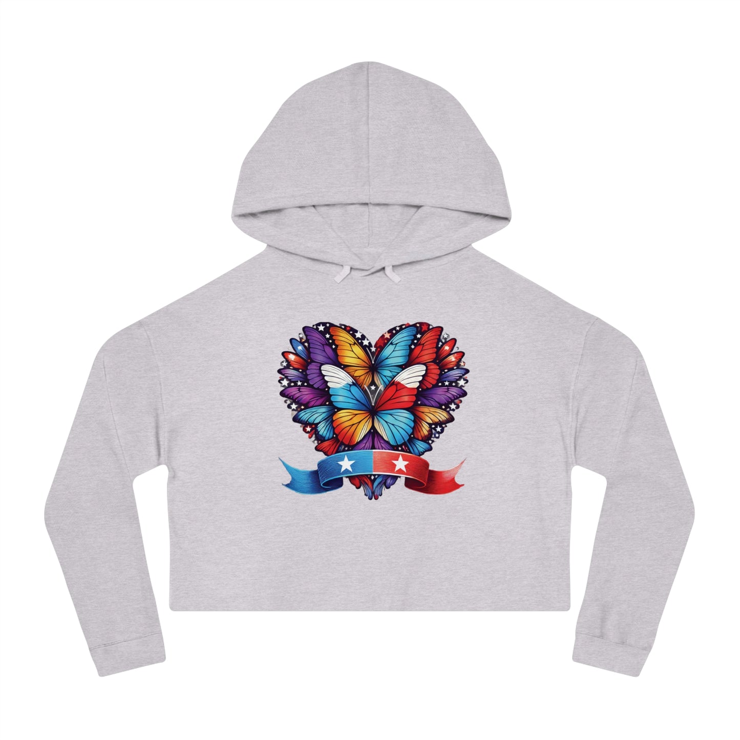 Women’s Cropped Butterfly's Heartland Hooded Sweatshirt