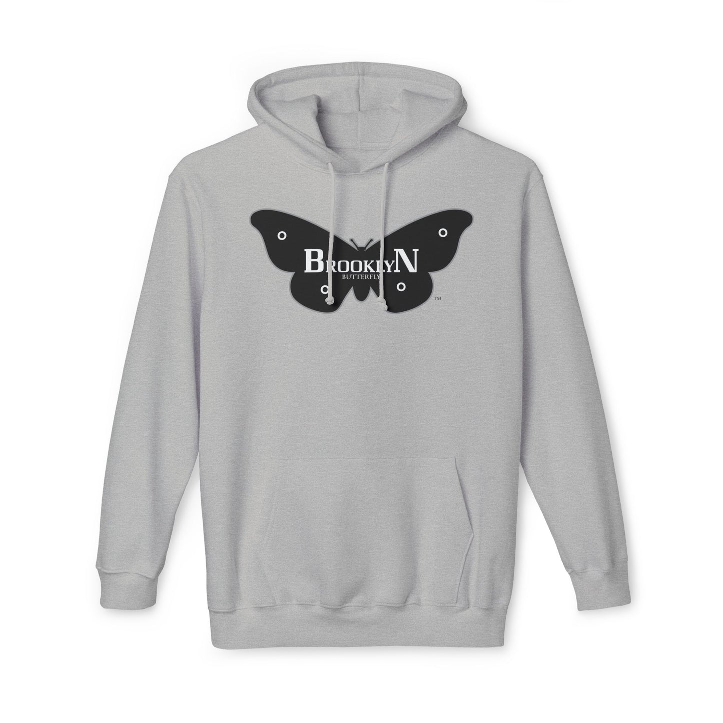Brooklyn Butterfly Unisex Hooded Sweatshirt, Made in US