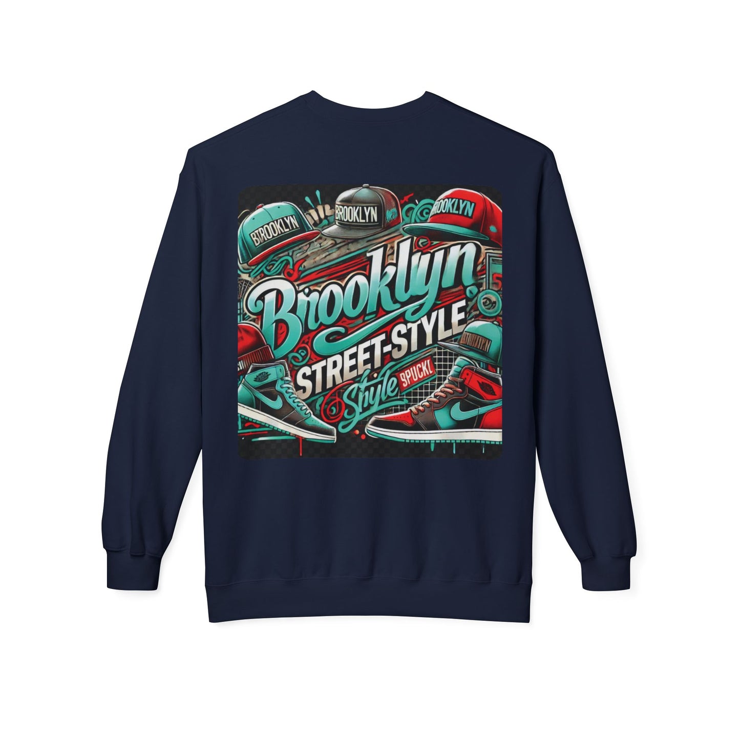 Ok Brooklyn's Unisex Midweight Softstyle Fleece Crewneck Sweatshirt