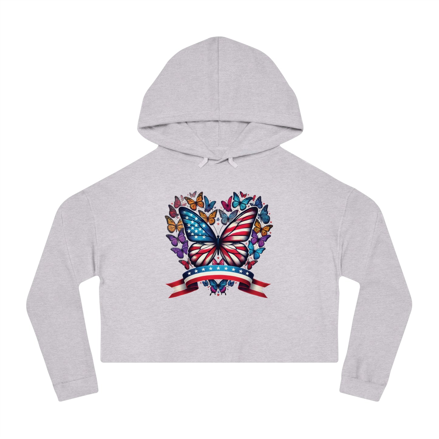 Women’s Cropped Butterfly's Heartland Hooded Sweatshirt